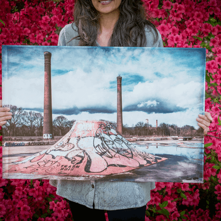 "Poe Mill Skate Park" 20"x30"